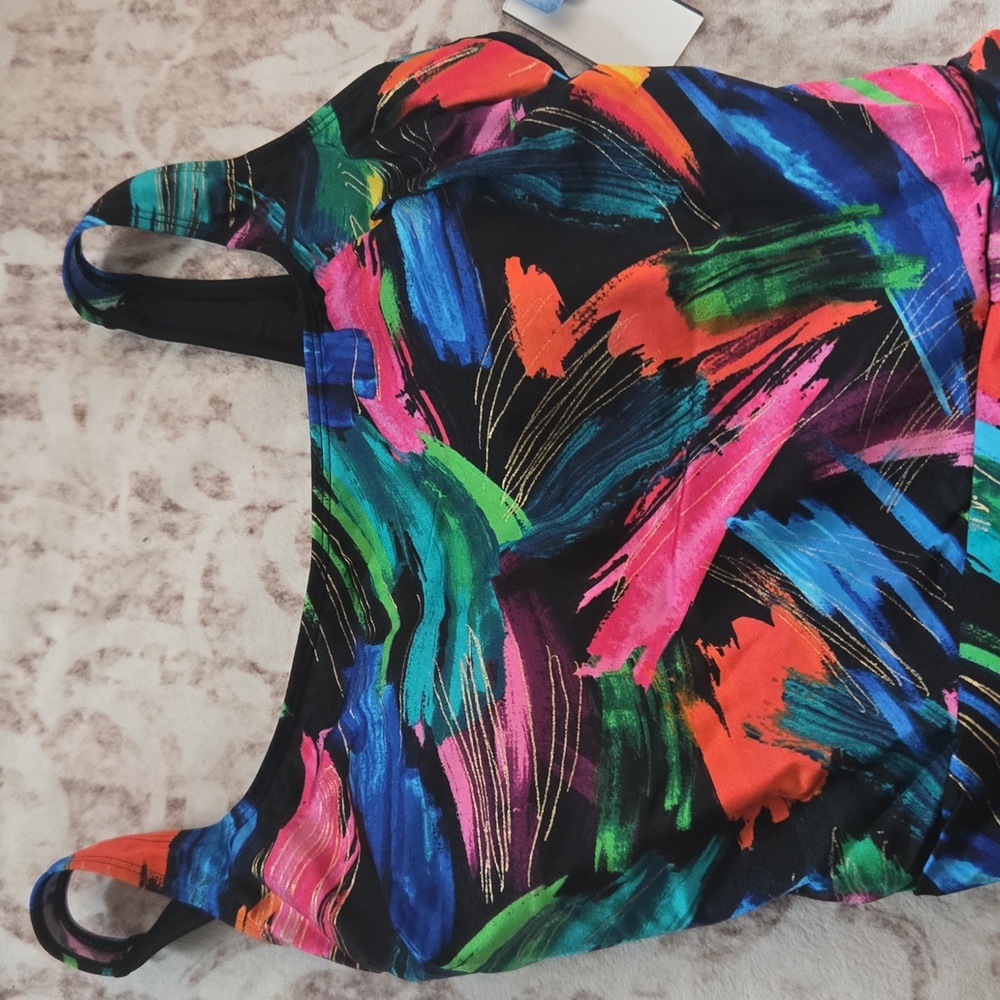 Great Lengths Women's Sash Tank One Piece Swimsuit - Picture 6 of 6